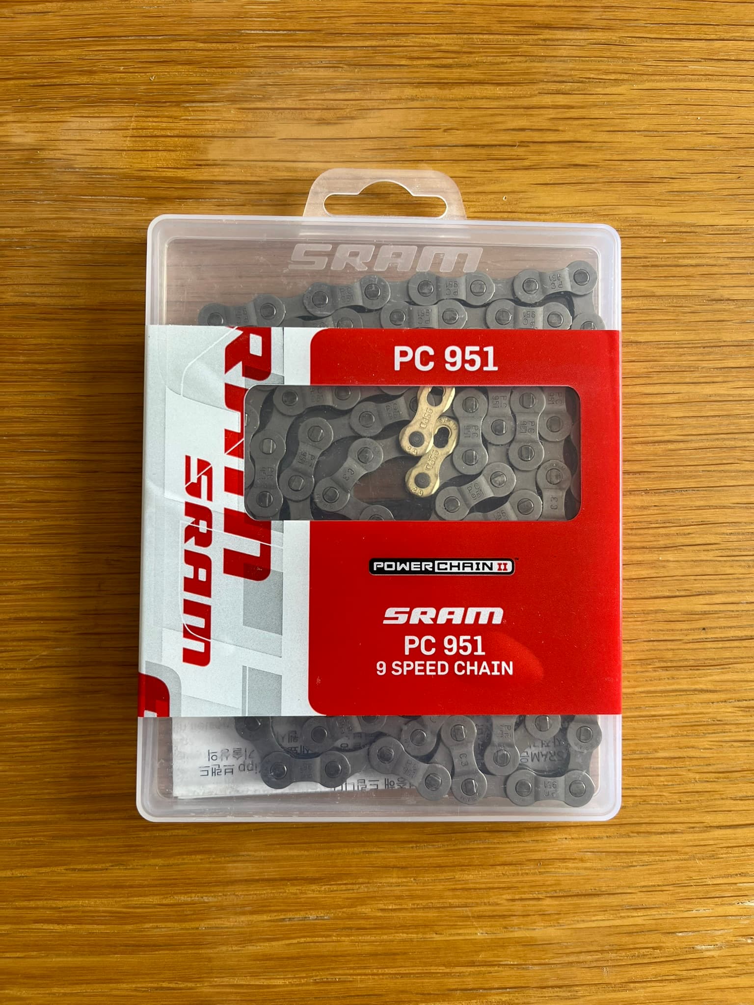 SRAM PC 951 9 Speed Chain (114 Links) Grey ***BRAND NEW / NEVER OPENED***