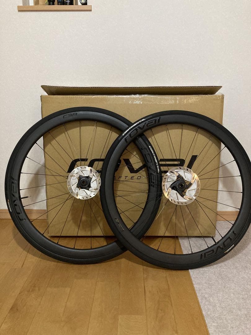 Pair of Roval C38 disc wheels