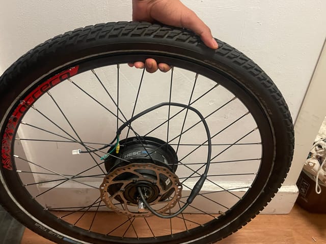 250W Rear Hub Motor Wheel for E-Bike (HESC EBHM22-R-E25, Carrera Rim, 25km/h Limit)”